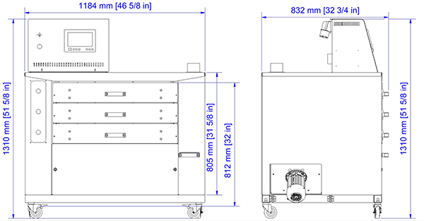 Chiossi e Cavazzuti Dido Shop 3 Drawer Dryer